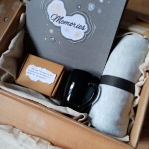 gift box with dairy and cup